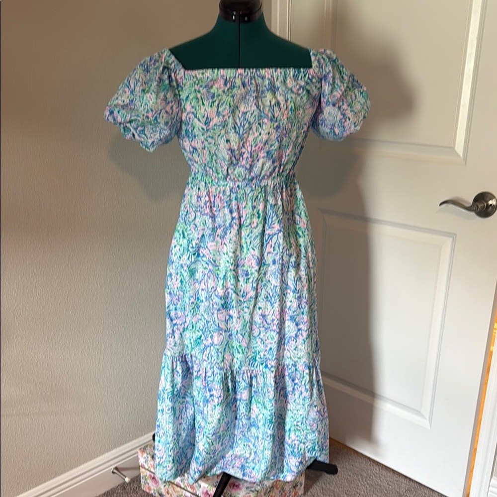 Lilly Pulitzer XXS Floral Off-Shoulder Dress